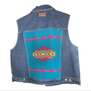 Vintage Pendleton denim vest